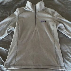 Feather Grey 1/4-Zip Fleece Pullover
